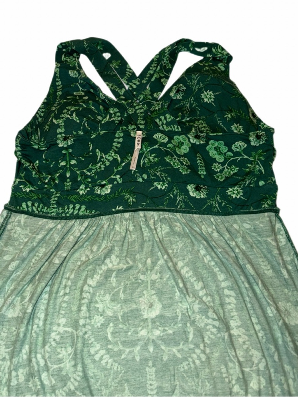 Womens Soma Maxi Tropical Print dress
w/ pockets Lined cups and strappy back xl - Picture 8 of 12